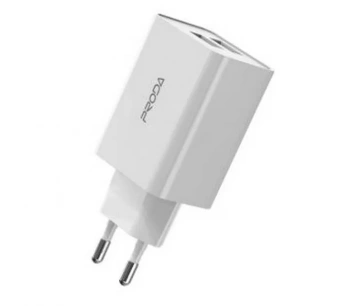 СЗУ USB Proda PD-A28 (12W, 2 порта, кабель Type-C) Белый от магазина РЭССИ